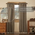 thumbnail image 3 of VHC Brands Rustic & Lodge Window Wyatt Curtain Panel Pair, Khaki Tan, 3 of 7