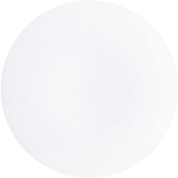 (1 PACK) EcoQuality 13" inch Round Charger Hammered White Plastic Plates - China Like Party Plates, Heavy Duty Large Disposable Dinner Plates, Reusable Salad Plate Weddings, Serveware