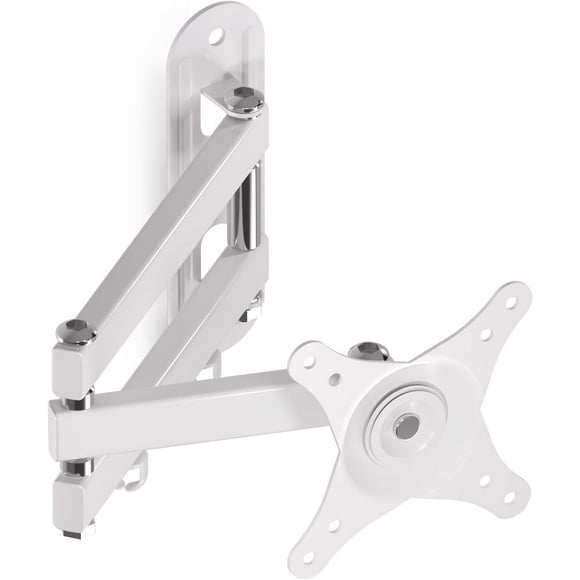 Soporte de Pared Articulado para TV/Monitor de 15-32 Pulgadas, Giratorio 360° e Inclinable, VESA 75/100, Carga Máxima 13 kg, Color Blanco (MA2720W)