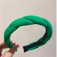 thumbnail image 3 of Diadema Trenzada Retorcida Verde, 3 of 5