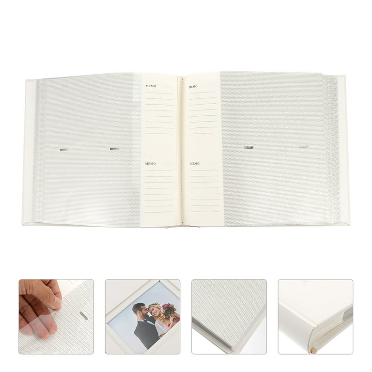 Photo Album Pages Slots Double Gift Wedding Postcards Photos Protector  Sheet Sided 200 Pictures Holding Sleeves Clear