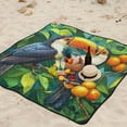 thumbnail image 6 of Wobogo Extra Large Camping Blanket 78×78in Waterproof Foldable Picnic Mat for Beach Grass Lawn Park Accessories Toucans Perched on Branches, 6 of 6