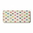 thumbnail image 1 of Colorful Computer Mouse Pad, Vintage Tile of Hearts with Distressed Grungy Look Valentine`s Day Love Theme, Rectangle Non-Slip Rubber Mousepad X-Large, 35" x 15" Gaming Size, Multicolor, by Ambesonne, 1 of 2