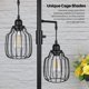 thumbnail image 5 of Lámpara De Pie Industrial Regulable Con 3 Bombillas Led Edsion Lámpara De Pie Alta De Granja Para Sala De Estar Árbol Negro Rústico Luz De Poste Vintage Brillante Con Pantallas De Jaula Para Decoració, 5 of 5