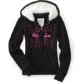 thumbnail image 1 of Aeropostale Nyc Athletics - Sudadera con capucha y cremallera completa para mujer, color negro, grande Aeropostale Sudadera, 1 of 1