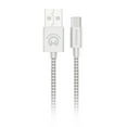 thumbnail image 1 of HyperGear Câble de Charge et Synchronisation Tressé USB-A vers USB-C 4 Pieds (120cm) - Blanc, 1 of 1