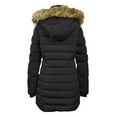 thumbnail image 2 of Fleece Lined Winter Puffer Coat for Women Warm Quilted Winter Jacket with Removable Faux Fur Hood, 2 of 3