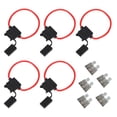 thumbnail image 1 of HLONK Medium Size 5pcs in line Fuse Holder   5pcs ATC/ATO Blade Fuse For Car Boat RV (Black 2A Fuse), 1 of 7