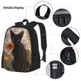 thumbnail image 3 of Balery Black Cat in Wildflowers Mochila escolar 3 en 1 para niños: mochila resistente con lonchera térmica y estuche para lápices. Mochila escolar para niños y niñas., 3 of 7