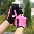 thumbnail image 1 of Guantes de ciclismo para hombre y mujer, guantes de dedo completo para bicicleta, deportes al aire libre, guantes cálidos con cremallera para pantalla táctil, 1 of 4
