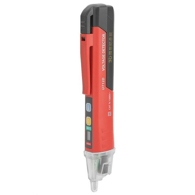 Lápiz de prueba de voltaje de CA, detectores de voltaje de CA UT12D Detectores de voltaje U DAC Lápiz de prueba de voltaje Rendimiento lleno de energía