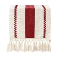 thumbnail image 2 of Boho Farmhouse Table Runner with Tassels, 70 Inches Long Macrame Woven Decor, Rustic Table Cover for Dining Room, Fall Wedding, and Home, 11x70 Inches, 2 of 7
