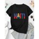 thumbnail image 2 of Creative English Flag Pattern Printed Women'S Fashion Trendy Round Neck Short Sleeve, Simple Casual Sports T-Shirt, Comfortable Summer Top for Women During Holidays., 2 of 8