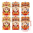 thumbnail image 3 of Vikakiooze Home Decor , Rabbit Year Red Bag Fashion Cartoon New Year Wedding Fold Red Bag, 6 Pieces, 3 of 4