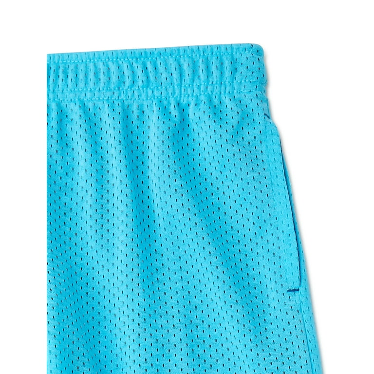Teal/White Mesh Shorts – Alpha Lineage