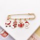 thumbnail image 1 of Christmas Collection Brooches Elk Santa Claus Pendant Fashion Pins Xmas Tree Snowman Accessories Jewelry Gifts Happy New Year, 1 of 5