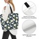 thumbnail image 3 of Balery Lilies Flowers Bolsa Tote Estilo Estético con Cremalleras, Bolsa de Hombro, Bolsa de Compras Grande y Plegable, 3 of 8
