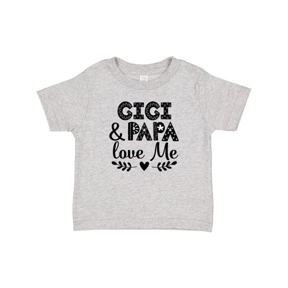 Inktastic Gigi and Papa Love Me Grandbaby Boys or Girls Baby T-Shirt