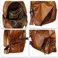 thumbnail image 5 of Genuine Leather Backpack for Women Hand Painted Knapsack Purses Casual Daypack, 5 of 7