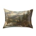 thumbnail image 7 of Yayeee Pillowcase Standard Size Set of 2 Satin Wrinkle Resistant Pillow Case, Snow Mountains, 7 of 7
