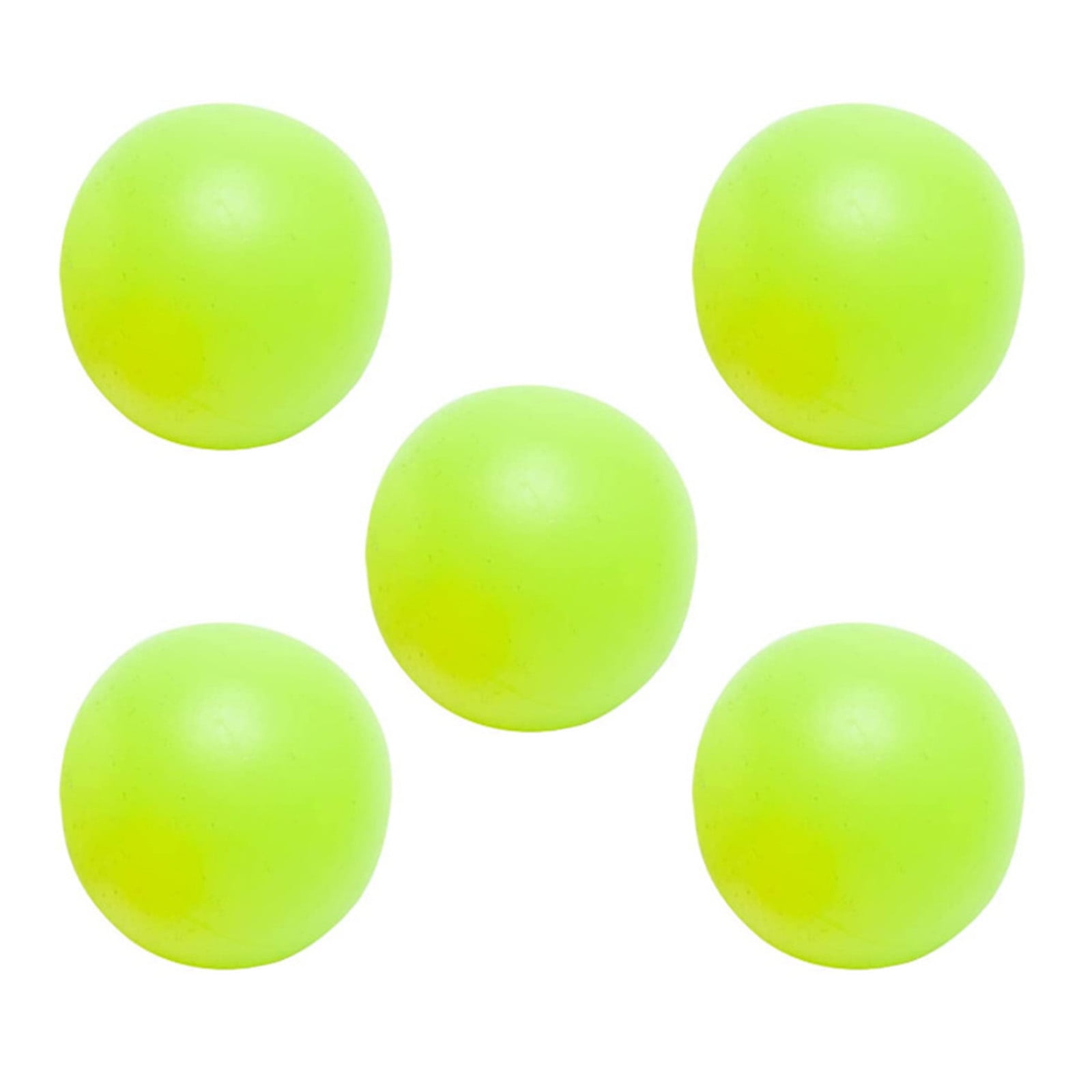 CHAOMA Pack of 5pcs Fluorescent Sticky Wall Balls Glow in the Dark