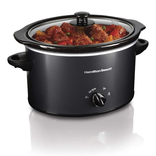Olla de Cocción Lenta Hamilton Beach 3 Qt con 3 Niveles de Temperatura 155W Reacondicionado