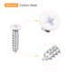 thumbnail image 4 of Tornillos blancos ST3x15mm, tornillos autorroscantes, paquete de 50, tornillos Phillips de cabeza plana para trabajos en madera, 4 of 5