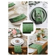 thumbnail image 3 of Green Geometric Cloth Napkins Set of 8 Reusable Dinner Napkins, Ombre Modern Abstract Art Cocktail Napkin Washable Table Napkins for Wedding/Holiday Party/Baby Shower 20"x20", 3 of 7