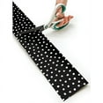 thumbnail image 3 of White Painted Dots on Black Straight Rolled Border Trim, 3 of 4