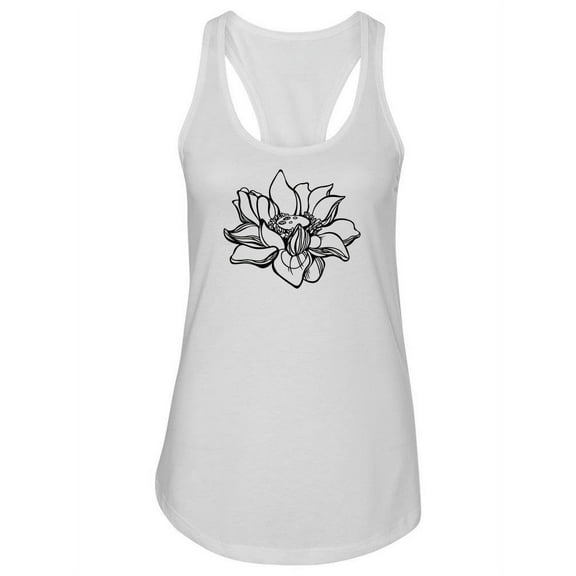 Stylized Lotus Flower Tank Women -Image by Shutterstock, Female XX-Large