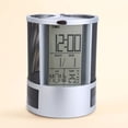 thumbnail image 6 of Osdhezcn Digital LCD Desk ALarm Clock & Mesh Rulers Pen Pencil Holder for Time Temp Calen, 6 of 10