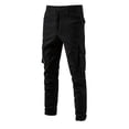 thumbnail image 6 of Spring New Men's Cotton Casual Pants Men's Versatile Multi-Pocket Solid Color Trousers-Navy Blue-30, 6 of 6