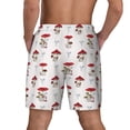 thumbnail image 4 of Goofa Different Mushrooms Printed Men's Swim Trunks Board Shorts Quick Dry Mens Swimming Trunks with Compression Liner,Breathable Fit Hawaii Beach Shorts-Large, 4 of 9