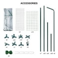 thumbnail image 2 of Grande Serre 57 Pouces x 56 Pouces x 76 Pouces, 3 Niveaux 6 Tablettes Serre Robuste avec Housse en PVC Porte à Glissière Enroulable pour la Culture sur Pelouse de Jardin, 2 of 9