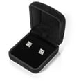 thumbnail image 6 of 14K Solid Rose Gold Stud Earrings | Princess Cut Cubic Zirconia | Screw Back Posts | 3.0 CTW | With Gift Box | Everyday Elegance, 6 of 8