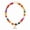 Colorful A, variant on Chunky Beaded Bubble Initial Letter Necklace for Women Trendy Big Large Bead Choker Pendant Necklace Summer Beach Beachy Womens Statement Charm Jewelry Gifts