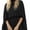 Black, variant on Women’s Semi Sheer Chiffon Ruffle Dress with Outer Cape, Poncho Sleeve Flowy Mini Dress, Loose Fit Elegant Summer Dress
