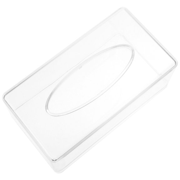 Tissue Box Protector Clear Tissue Storage Case Desktop Tissue Cover Clear Plastic Tissue Box