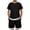 0-Black&617, variant on Tiijoy Toddler Boys Casual Outfits Kids 2Pcs Short Sleeve T-Shirt Shorts Set, Sizes 4-5