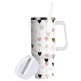 thumbnail image 2 of 30 oz Tumbler With Handle Stainless Steel Insulated Tumbler With Lid for Car Cup Holder Hearts and String Garland, 2 of 9