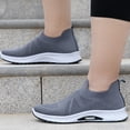 thumbnail image 4 of EKVAHL Men's Slip on Walking Shoes Light Breathable Non Slip Running Shoes Arch Support Casual Fashion Sneakers Mesh Workout Sports, 4 of 4