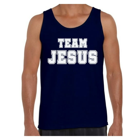 Awkward Styles Team Jesus Tank Top Christ Tshirt for Men Team Jesus Tank Top for Men Christian T Shirts Christian White Clothes for Men Christian Gifts Jesus Shirts Jesus Clothing Collection for Him
