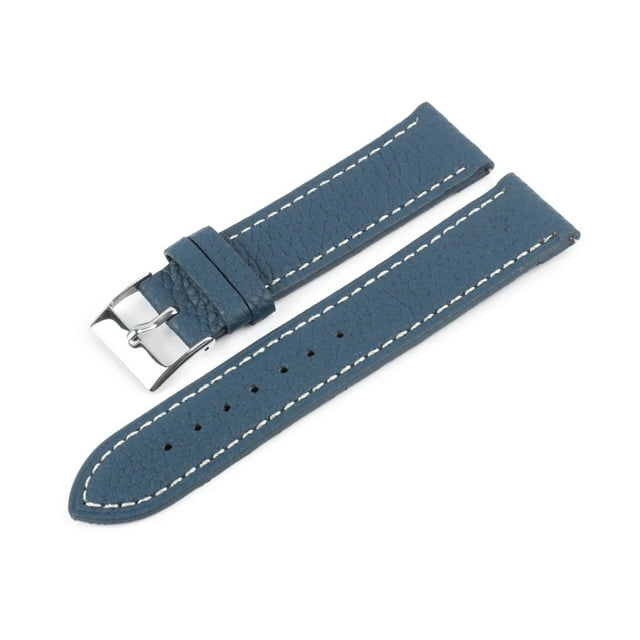 WANGQ Litchi Pattern Soft Genuine Leather Watch Strap Men's Ladies 20mm 22mm Cowhide Watch Band Accessories