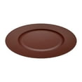thumbnail image 4 of Home Trends 13-Inch Round Lined Rim Charger Plate Solid Color Red, 4 of 7