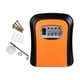 thumbnail image 2 of Caja de seguridad con llave y combinación para montar en la pared, ideal para garaje y jardín. Naranja, 2 of 7