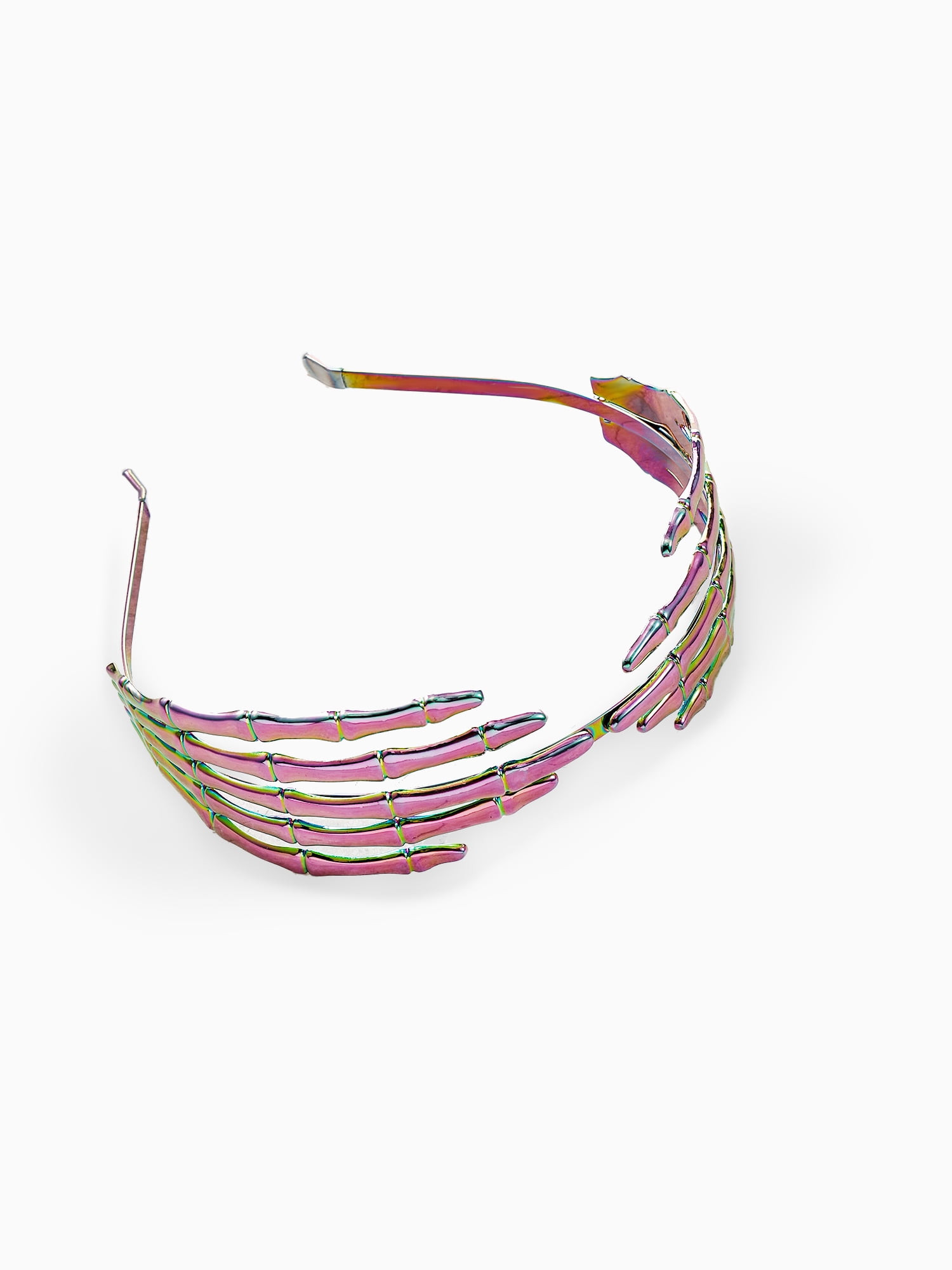 Way To Celebrate Halloween Women's Iridescent Skeleton Hands Headband