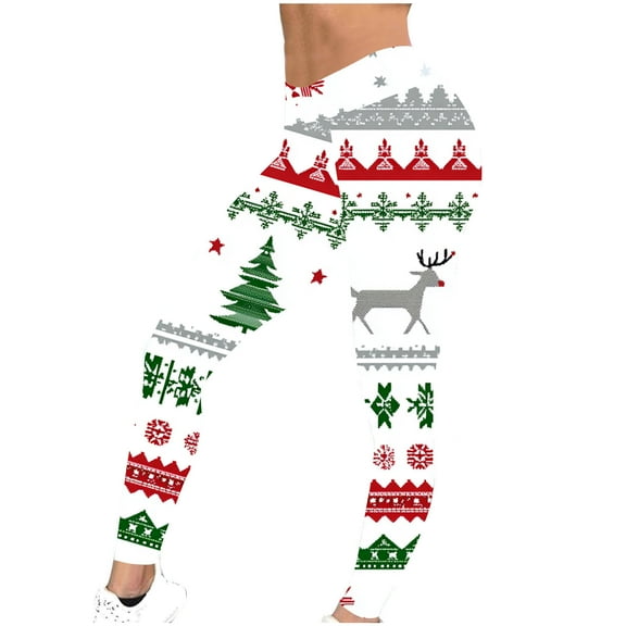 Aloohaidyvio Christmas Leggings for Women Trendy Design Workout Leggings - Fun Fashion Graphic Printed Cute Patterns