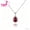 Red, variant on 8x12mm Pear Shape Lab Grown Pigeon Blood Red Ruby With Inclusions S925 Sterling Silver Necklace For Women Jewelry Gifts