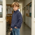 thumbnail image 7 of Hudaneo Kids Boys Fall Waffle Knit Full Zip Sweater Pullover Tops, 3-14 Years, 7 of 7