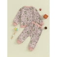 thumbnail image 3 of Infant Baby Girls Christmas Santa Claus Print Sweatshirt and Elastic Waist Pants Set, 3 of 7